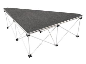 Ultralight Folding Triangle Stage Deck 1mw x 1md Shown With Triangle Riser (See Related Products) thumbnail