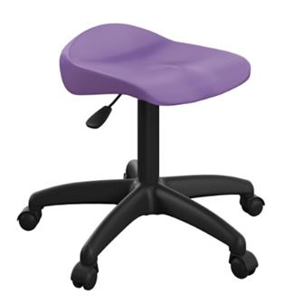 Titan Junior Swivel Stool - Purple Seat With Black Frame thumbnail