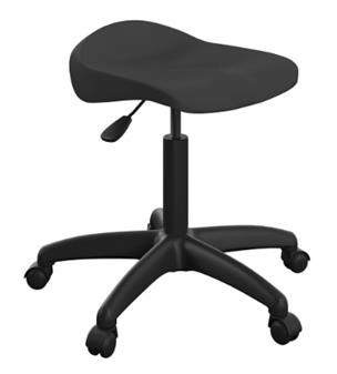 Titan Adult Swivel Stool - Black Seat With Black Frame thumbnail