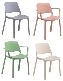 Alfredo Multipurpose Side Chairs & Armchairs - Grey, Rose, Green, Sand thumbnail