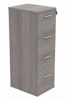 Primus 4-Drawer Wooden Filing Cabinets In Grey Oak thumbnail