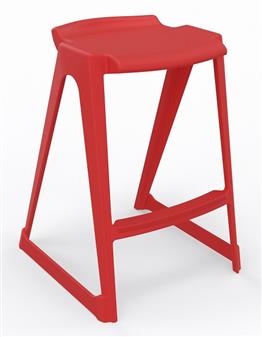 EN One Piece Stool - Cherry Red thumbnail