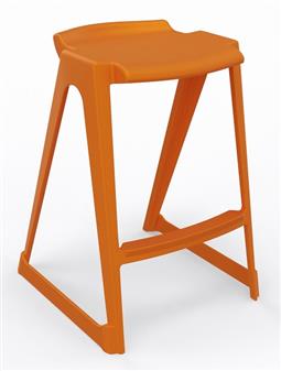 EN One Piece Stool - Mandarin Orange thumbnail