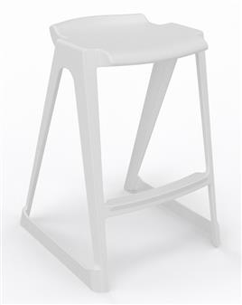 EN One Piece Stool - White thumbnail