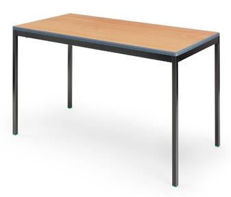 Moulded Edge Table 1200x600 - Fully Welded Frame - Beech Top thumbnail