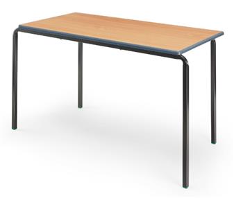 Moulded Edge Table 1200x600 - Crush Bent Frame - Beech Top thumbnail