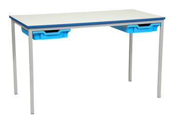 Rectangular Classroom Tables With Tray Drawers - PU Edge thumbnail