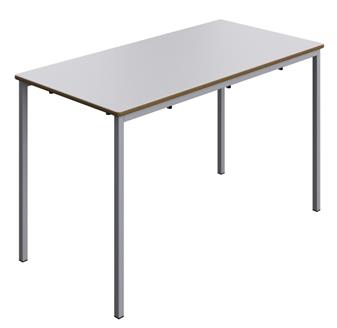 Welded MDF Classroom Table - 1200 x 600 - Grey Top & Grey Legs thumbnail