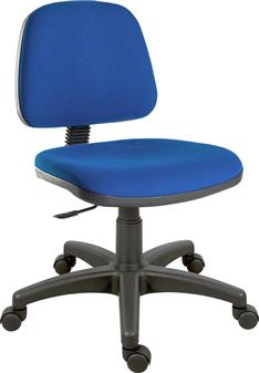 Ergo Medium Back Operator Chair - Blue Fabric thumbnail