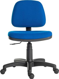 Ergo Medium Back Operator Chair - Blue Fabric thumbnail