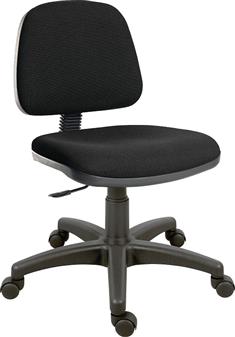 Ergo Medium Back Operator Chair - Black Fabric thumbnail