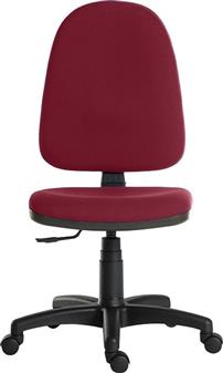 Ergo High Back Operator Chair - Burgundy Fabric thumbnail