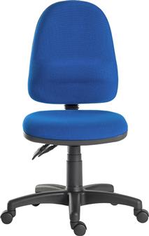 Ergo Twin Lever High Back Operator Chair - Blue Fabric thumbnail