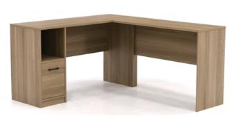 Oak L-Shaped Desk thumbnail