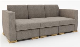 Phoebe 3-Seater Sofa - (Shown With Optional Extra Of Wooden Block Feet) thumbnail