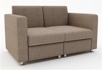 Phoebe 2-Seater Sofa - (Shown With Chrome Feet Which Are Supplied As Standard) thumbnail