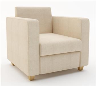 Phoebe Armchair - (Shown With Optional Extra Of Wooden Tapered Feet) thumbnail