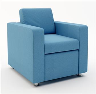 Phoenix Armchair - (Shown With Chrome Feet Which Are Supplied As Standard) thumbnail