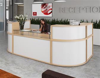 Modular Reception Units Example - Beech & White thumbnail