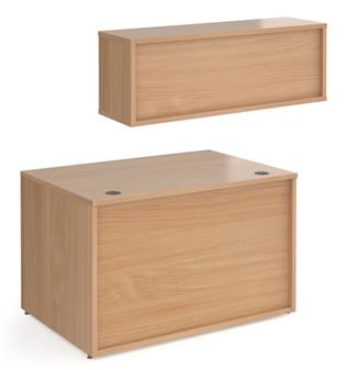 1200w Straight Base Unit + 1200w Straight Top Hutch Unit - Beech thumbnail