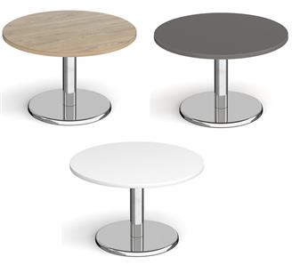 Chrome Round Base Coffee Tables - Round thumbnail