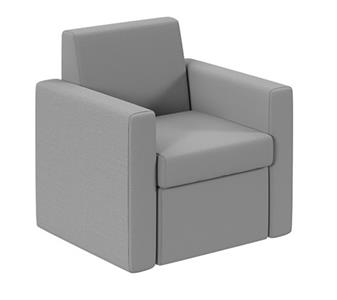 Quick Delivery Melody Single Seater Armchair Grey Fabric thumbnail