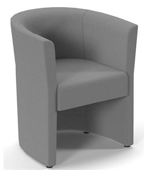 Luxe Single Seater Tub Grey Fabric thumbnail