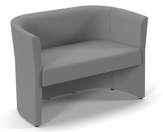 Luxe Two Seater Tub Grey Fabric thumbnail