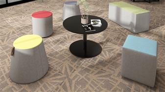 Groove Upholstered Stools thumbnail