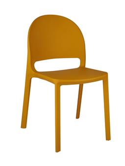 Hockney Poly Side Chair - Mustard thumbnail