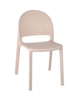 Hockney Poly Side Chair - Taupe thumbnail