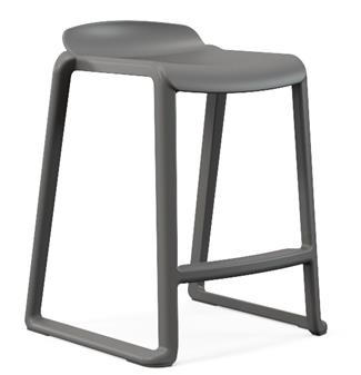 Postura Plus One Piece Low Back Stool - Iron Grey thumbnail