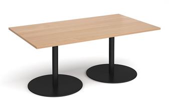 Eternal Rectangular Table - Beech Top & Black Base