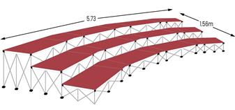 Ultralight Tiered Staging - Choir Pack 2 - Chianti Red Carpet