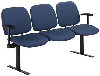 Standard Beam Seating - 3 Seats with Optional End Arms