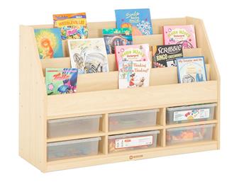 Wisdom Book Display & Storage Unit Shown With Trays (Not Inlcuded)