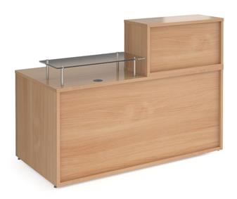 Straight Reception Desk - Beech