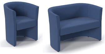 Luxe Seating Range Blue Fabric