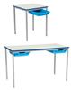 Classroom Tables With Tray Drawers - PU Edge