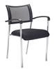 Mesh Back Armchair With Chrome Frame