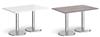 Chrome Round Base Cafe/Bistro Tables - Rectangular